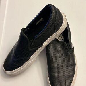 Unisex Vans Perforated leather classic slip-on.  Size 8 women’s (men’s 6.5).